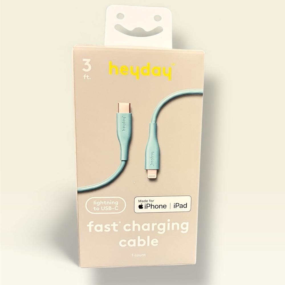 Heyday Fast Charging Cable - Soft Blue